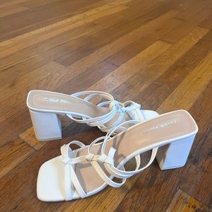 White heels never worn